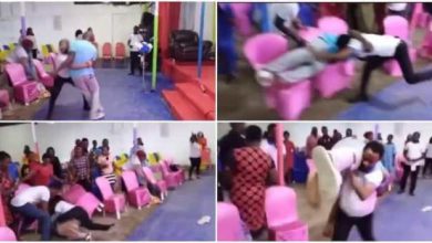 Photo of Shocking Video: Pastor throws man into crowd during deliverance