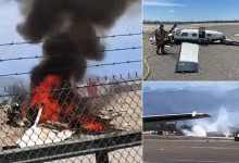 Photo of Photos: Four dead after two single-engine planes collide mid-air
