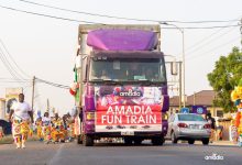 Photo of Amadia Shopping Mall And Amadia Wholesale Take to the Streets “AMADIA Masquerade Fun Train”: A Vibrant Brand Activation Float in Accra – Spintex