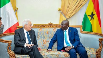 Photo of Italian President Mattarella in Ghana for two-day state